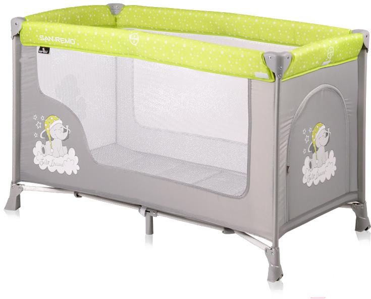 

Детский манеж Lorelli San Remo 1 Elephants Grey/Green [10080011937], San Remo 1 Elephants