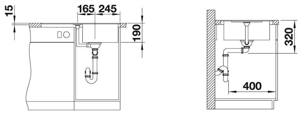

Кухонная мойка Blanco Metra 45 S-F [519081], Metra 45 S-F