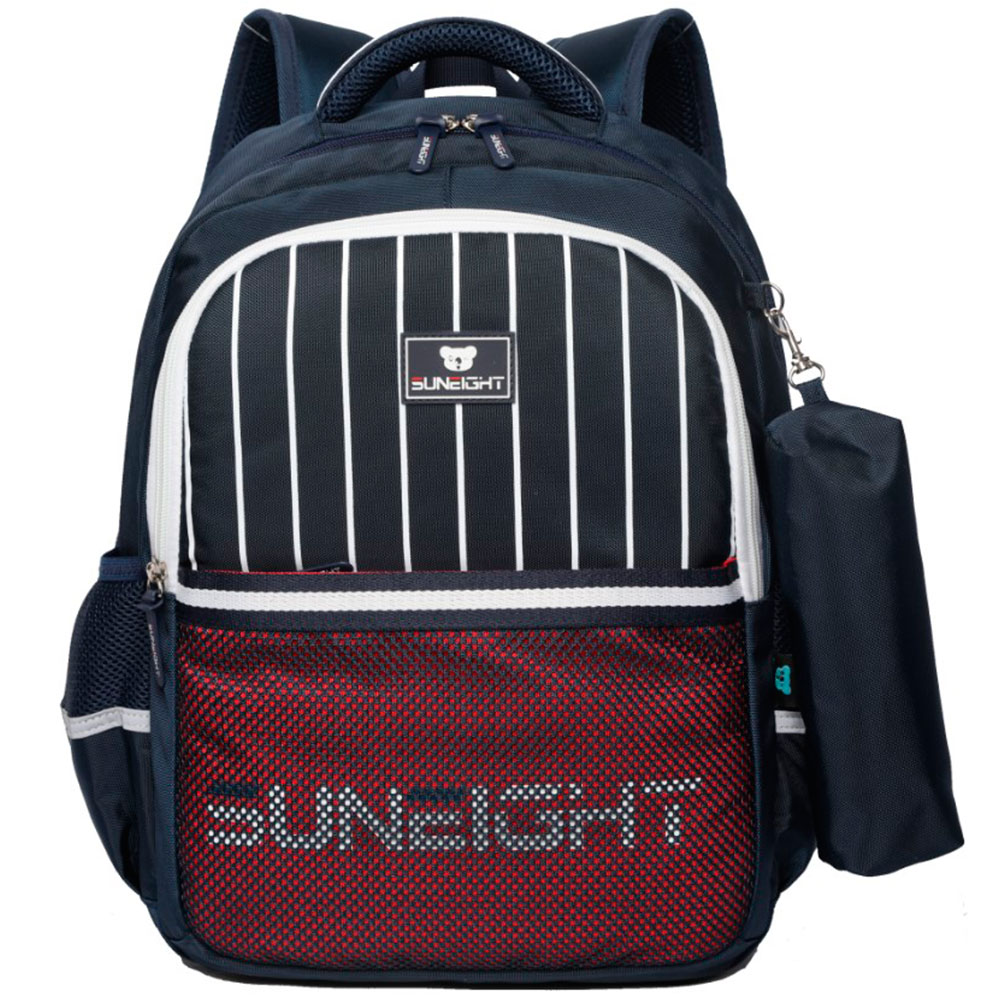 

Школьный рюкзак Sun Eight Полосы SE-2715 темно-синий/красный, Полосы SE-2715