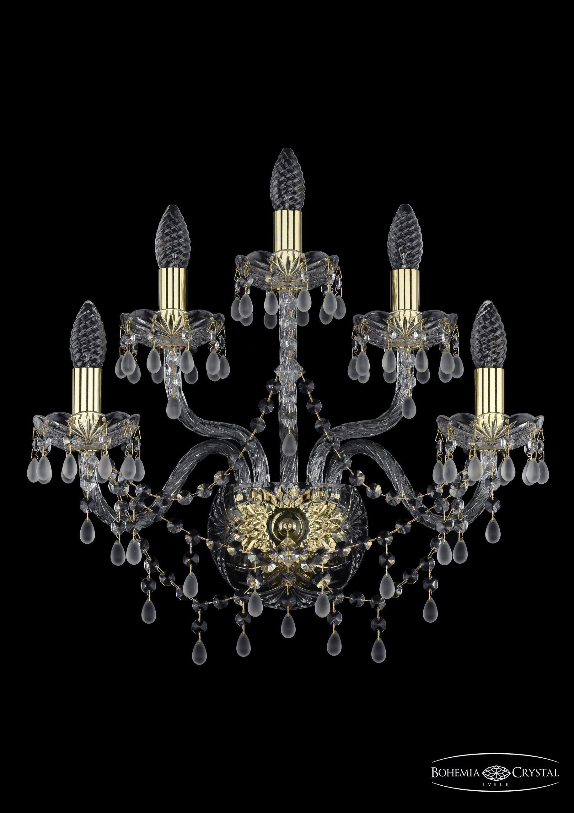 

Подвесная люстра Bohemia Ivele Crystal 1410B/2+2+1/195/XL/G/V0300, Бра Bohemia Ivele Crystal 1410B/2+2+1/195/XL/G/V0300