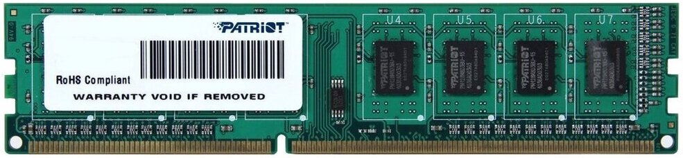 

Оперативная память Patriot 4GB DDR3 PC3-12800 [PSD34G1600L81], Оперативная память Patriot 4GB DDR3 PC3-12800 PSD34G1600L81