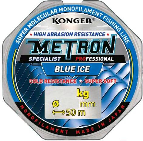 

Леска монофильная KONGER METRON SPECIALIST BLUE ICE 50 м 0,18 мм [200050018], Леска монофильная KONGER METRON SPECIALIST BLUE ICE 50 м 0,18 мм 200050018