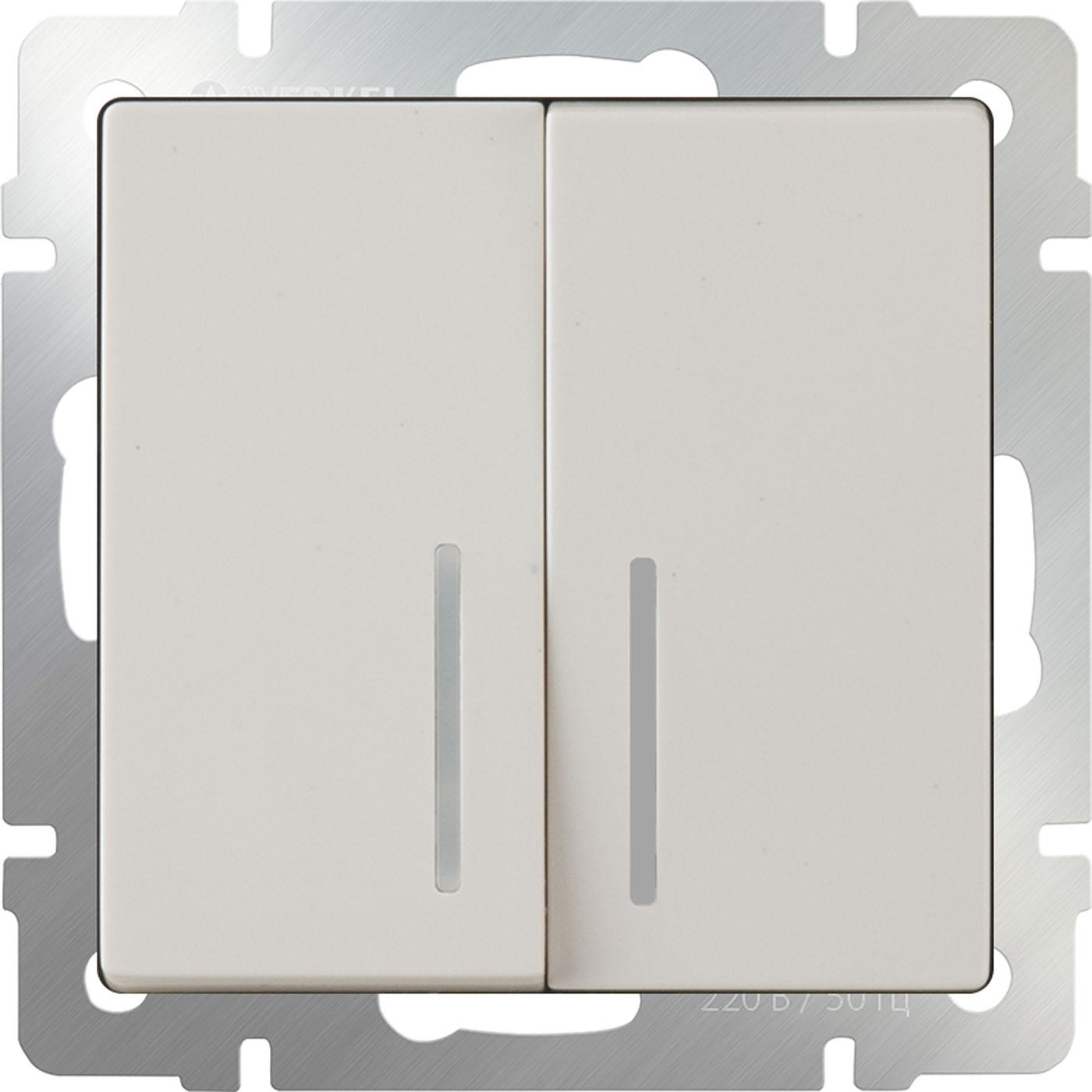 

Выключатель Werkel WL03-SW-2G-LED-ivory слоновая кость [a030807], WL03-SW-2G-LED-ivory