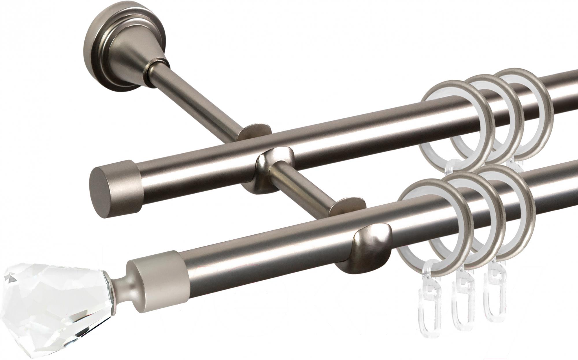 

Карниз АС ФОРОС Grace D16Г/16Г + наконечники Корона 3м сатин, Grace D16Г/16Г + наконечники Корона 3м