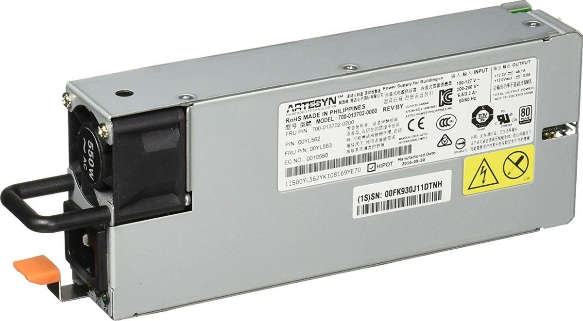 

Блок питания Lenovo 750W [00FK932], Блок питания Lenovo System x 750W High Efficiency Platinum AC Power Supply (00FK932)