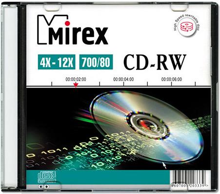 

Оптический диск Mirex CD-RW 700 Mb 12х Slim Case 1 [202318], Оптический диск Mirex CD-RW 700 Mb 12х Slim Case 1 202318