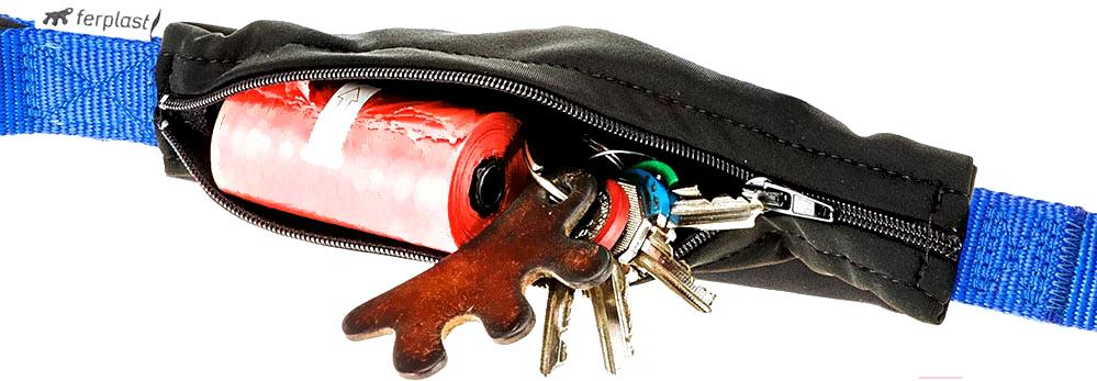 

Поводок Ferplast Leash Pocket Matic G25/120 синий [77182025], Leash Pocket Matic G25/120