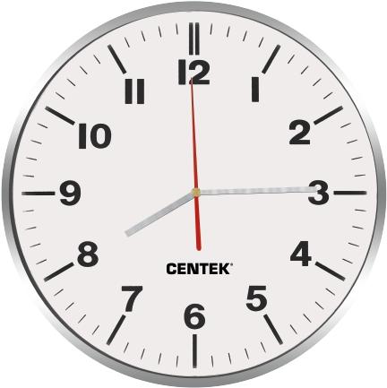 

Интерьерные часы CENTEK СТ-7100 белый, СТ-7100