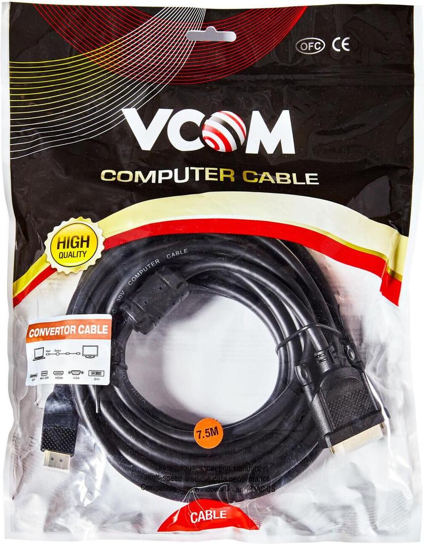 

Кабель для компьютера Vcom CG484GD-7.5M, Vcom CG484GD-7.5M