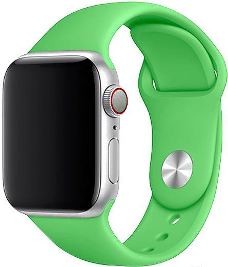

Сменный ремешок Apple для Watch силиконовый зеленый [4033], Сменный браслет Apple для Watch силиконовый 4033 зеленый