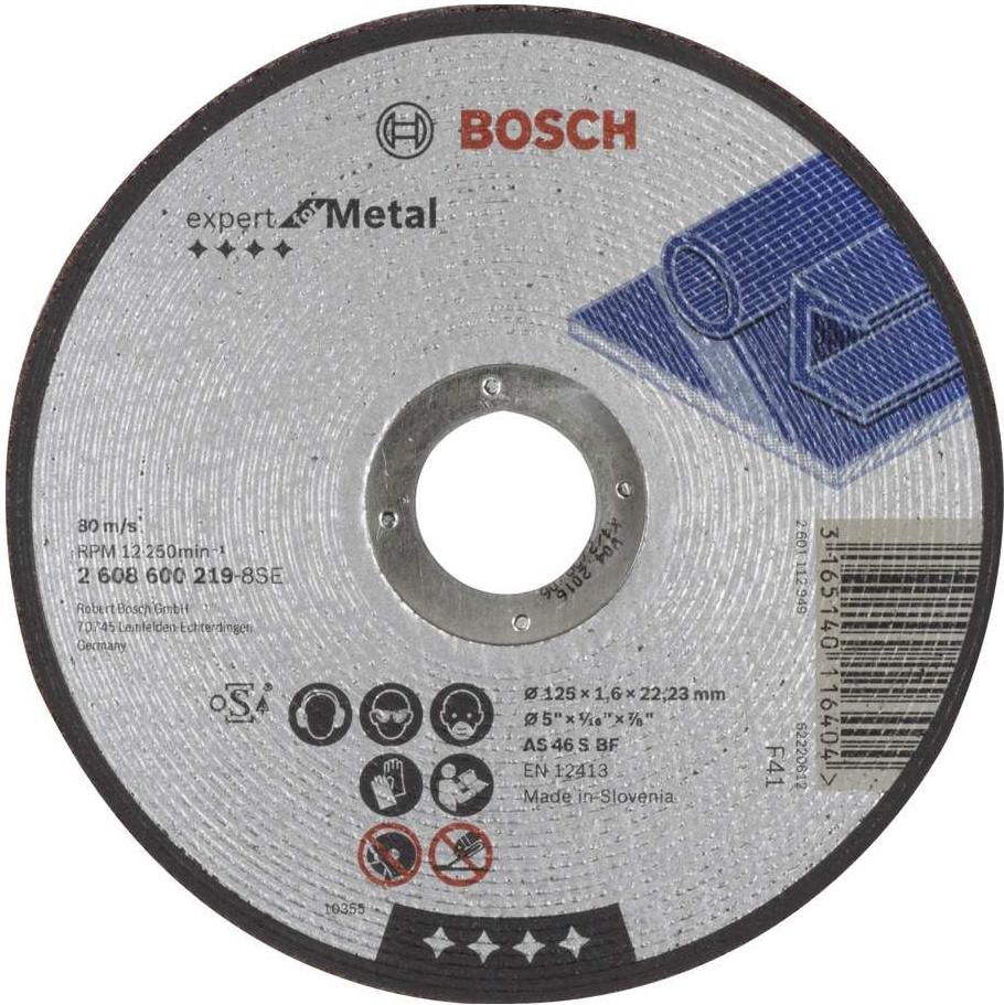 

Отрезной круг Bosch 2.608.600.219, 125х1.6х22мм для металла Expert for Metal
