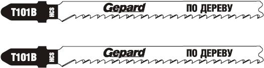 

Пилка для лобзика GEPARD T 101 B 2шт [GP0625-08], Пилка для лобзика GEPARD T 101 B 2шт GP0625-08