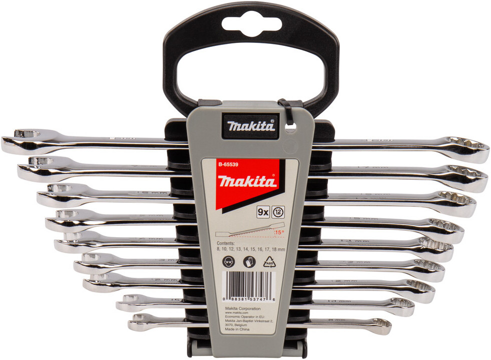 

Набор ключей комбинированных Makita B-65539 9 шт