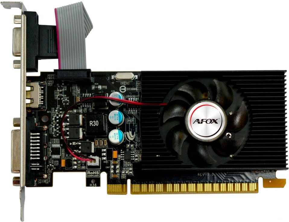 

Видеокарта AFOX Geforce GT220 1GB DDR3 128Bit [AF220-1024D3L2], Видеокарта AFOX GeForce GT220 1GB GDDR3 AF220-1024D3L2