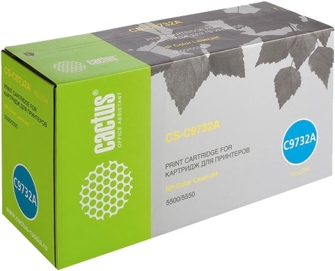 

Картридж лазерный Cactus CS-C9732A желтый