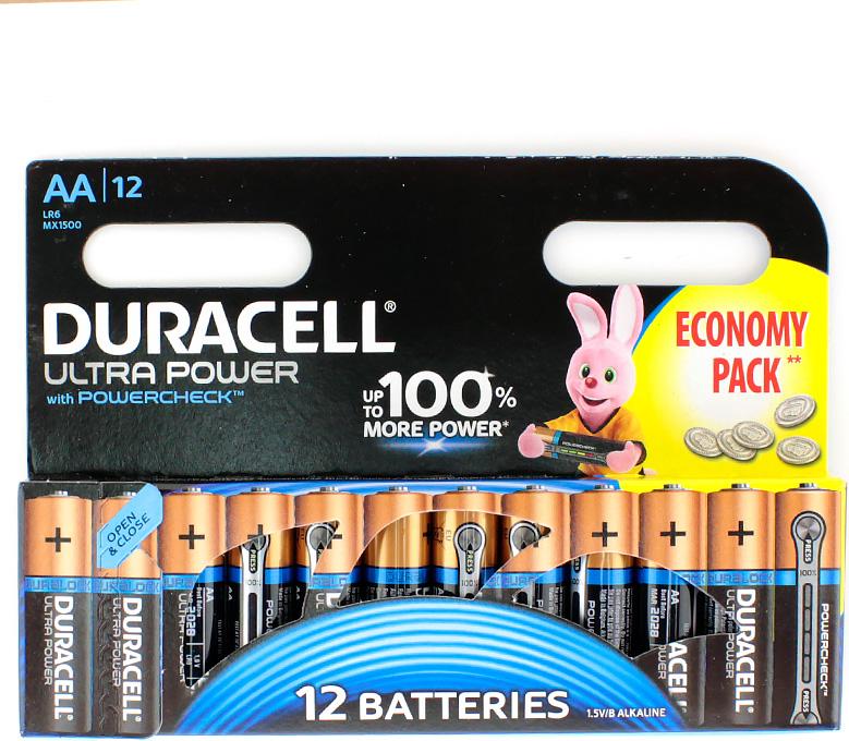 

Батарейка DURACELL UltraPower LR6/MX1500 12BP, UltraPower LR6/MX1500 12BP