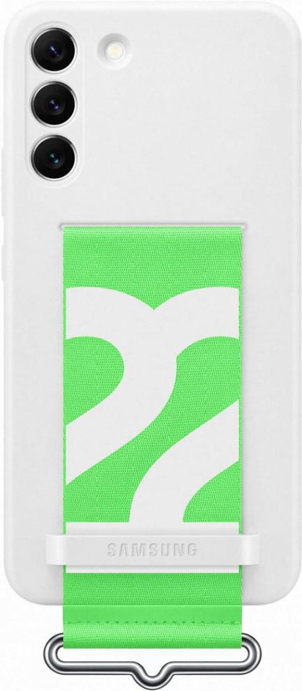 

Чехол для телефона Samsung Galaxy S21 FE Silicone with Strap Cover белый [EF-GG990TWEGRU], Galaxy S21 FE Silicone with Strap Cover