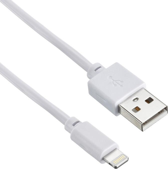 

Кабель Digma USB A (m) Lightning (m) 0.15 м белый, USB A (m) Lightning (m) 0.15 м