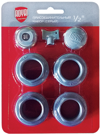 

Монтажный комплект для радиатора Royal Thermo Набор присоединительный 1/2 Silver