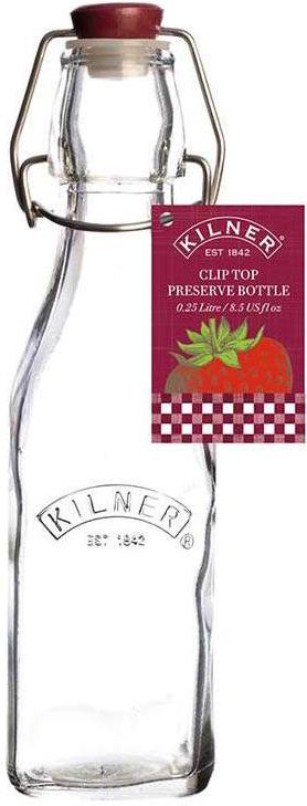 

Бутылка для воды Kilner clip top квадратная 250 мл, Бутылка для масла Kilner clip top квадратная 250 мл K_0025.470V