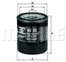 

Фильтр масляной Knecht/Mahle OC25, OC25