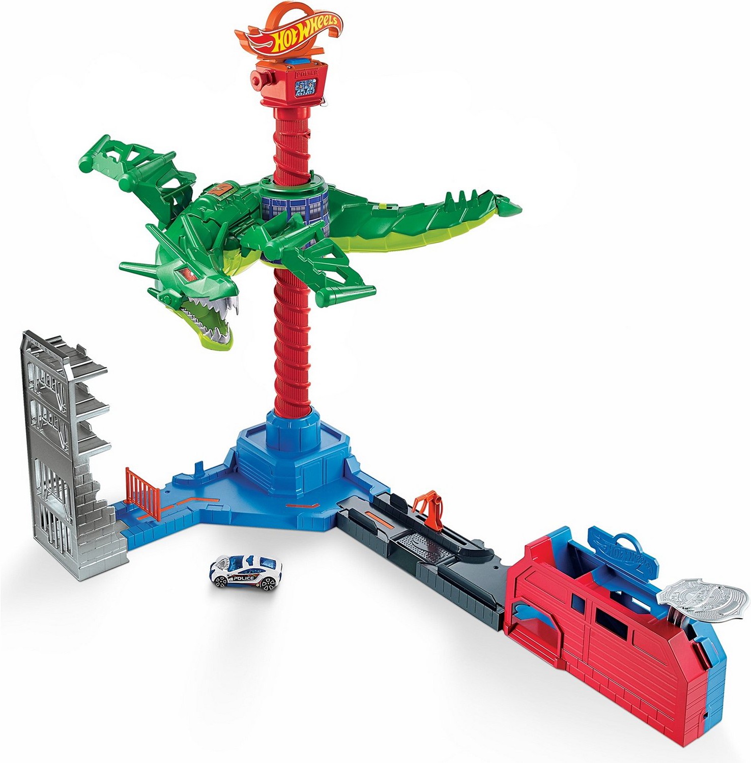 

Игровой набор Hot Wheels Сити атака дракона-робота [GJL13], Игровой набор Hot Wheels Сити атака дракона-робота GJL13