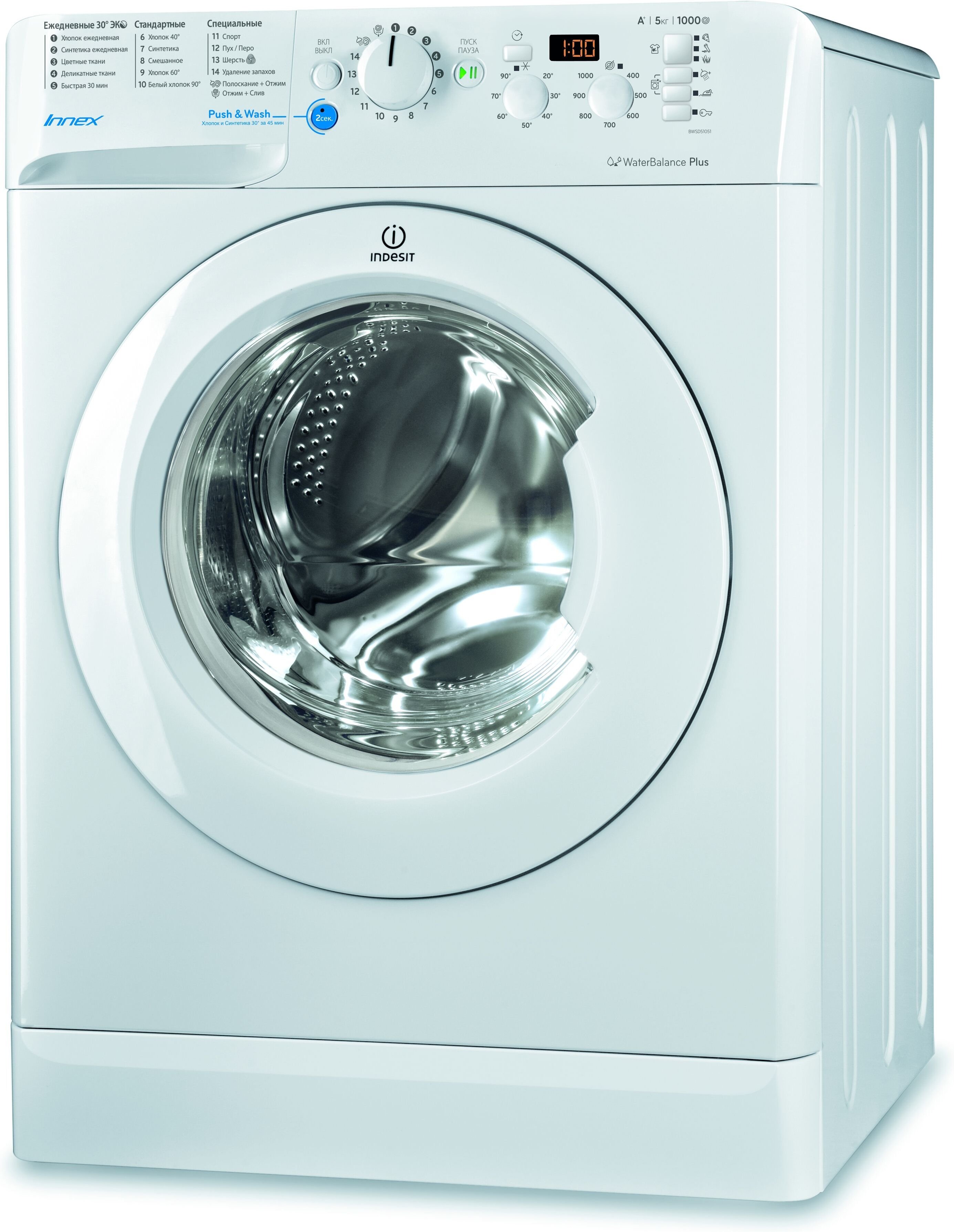 

Стиральная машина Indesit BWSD 51051 BY