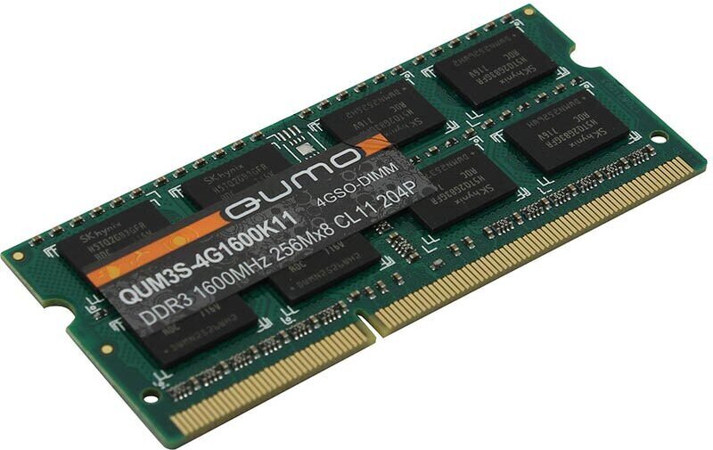 

Оперативная память QUMO SO-DIMM DDR3 4GB [QUM3S-4G1600K11R], Оперативная память QUMO SO-DIMM DDR3 4GB QUM3S-4G1600K11R