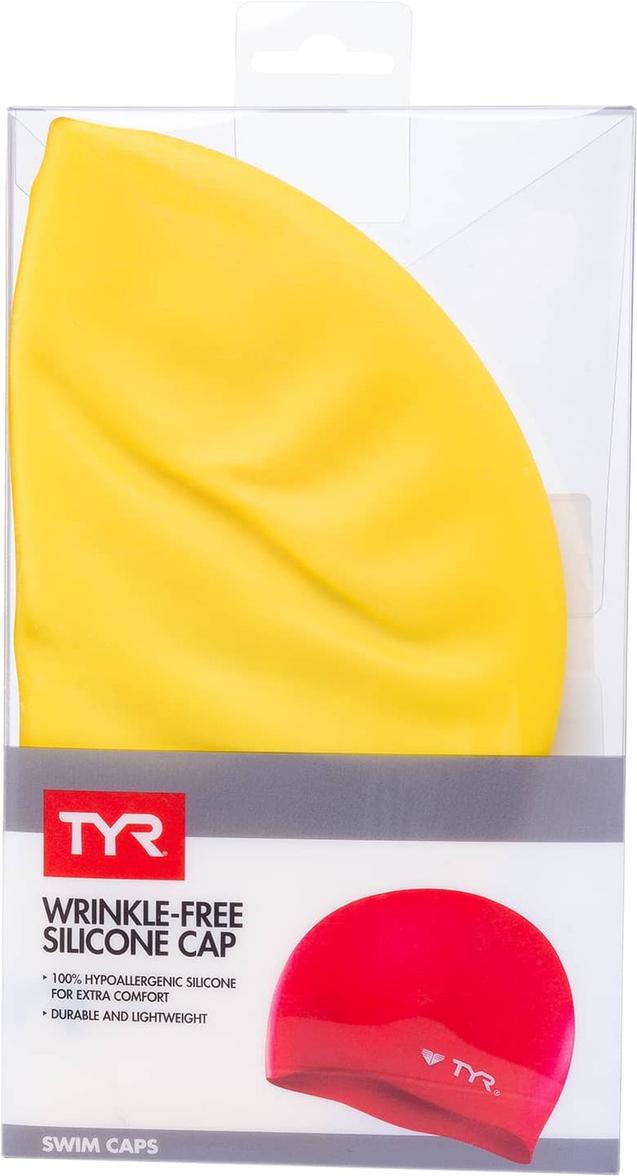 

Шапочка для плавания Tyr Wrinkle Free Silicone Cap желтый [LCS/720], Wrinkle Free Silicone Cap