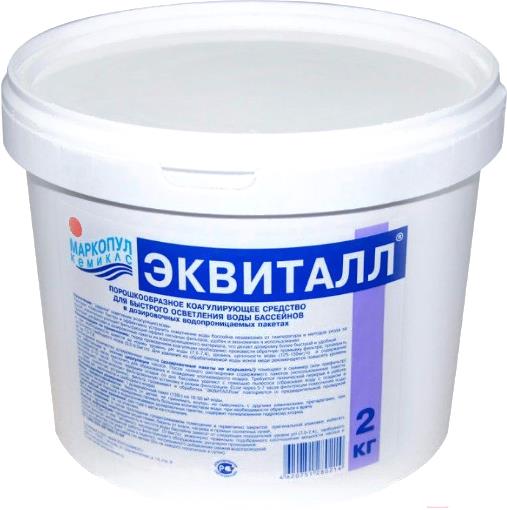 

Коагулянт Маркопул Кемиклс Эквиталл-порошок 2 кг, Эквиталл порошок (ведро) 2 кг