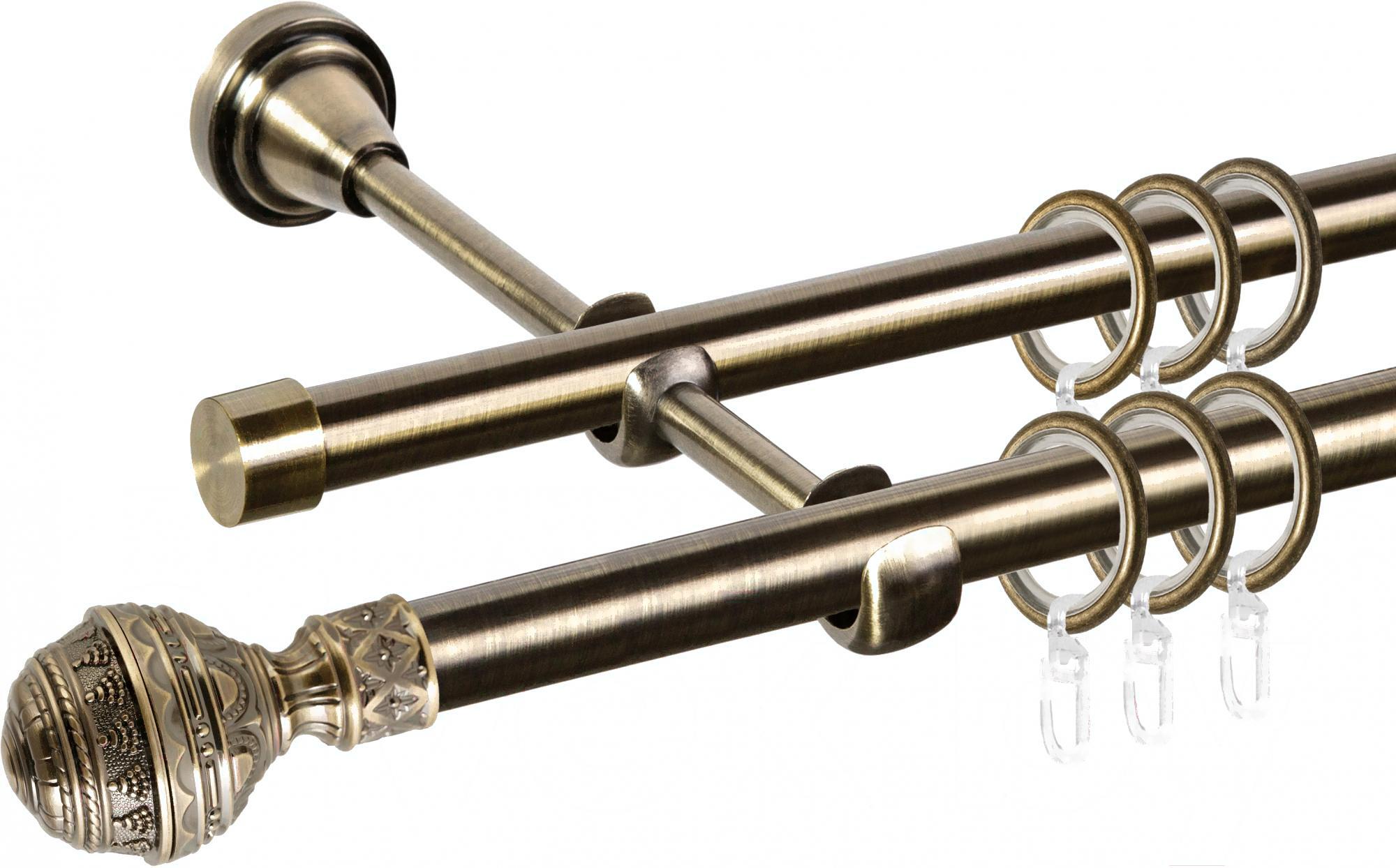 

Карниз АС ФОРОС Grace D16Г/16Г + наконечники Ампир 3м антик
