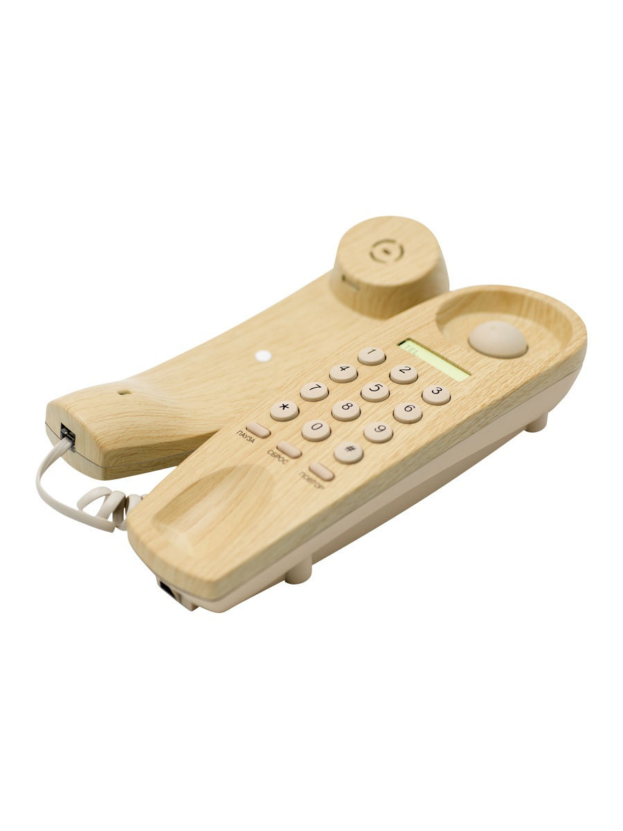 

Проводной телефон Ritmix RT-005 (светлое дерево), RT-005