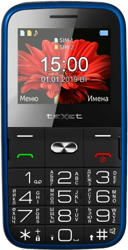 

Мобильный телефон TeXet TM-B227 синий, Мобильный телефон TeXet TM-B227 (синий)