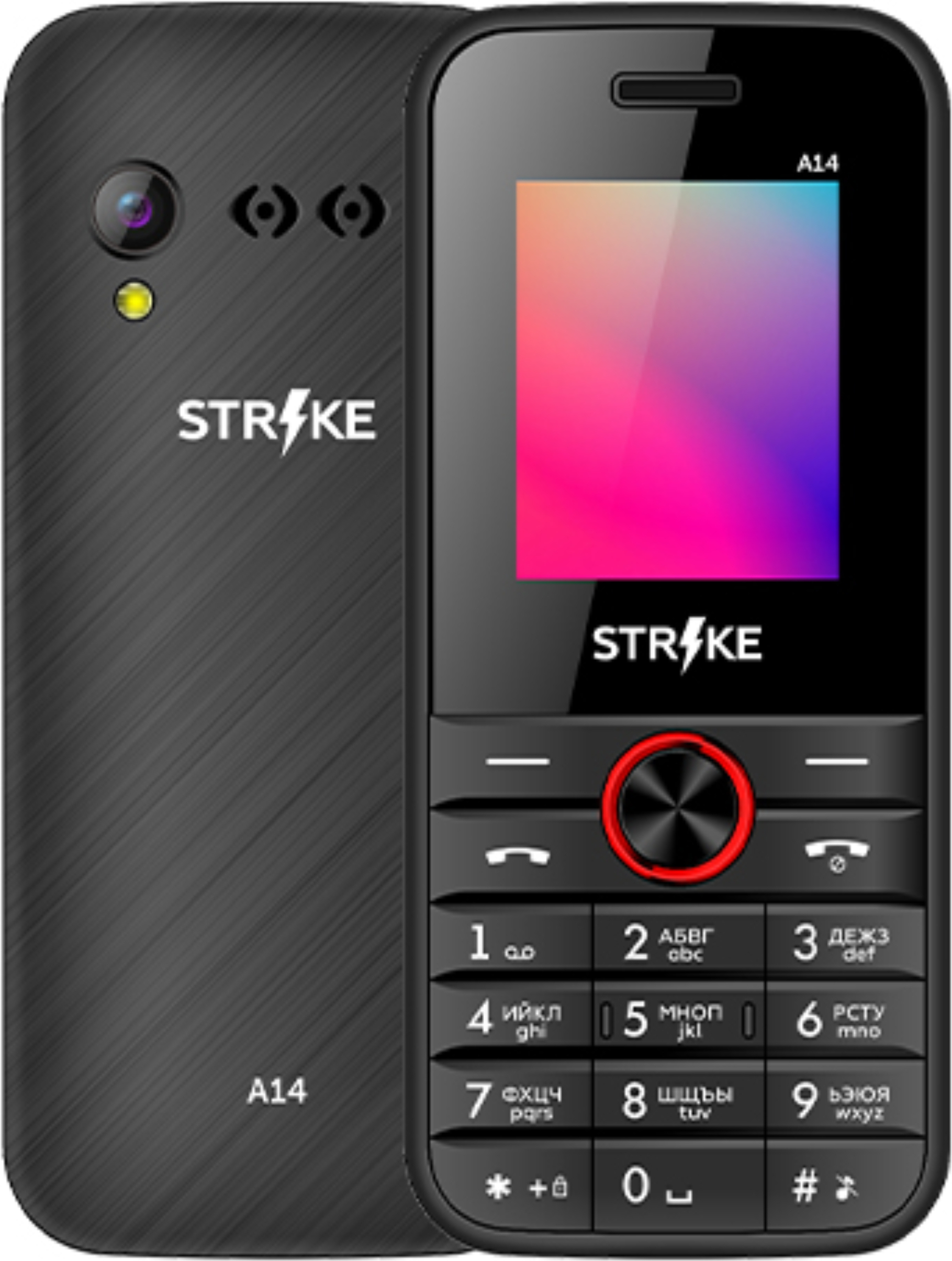 

Мобильный телефон Strike A14 Black/Red (23461)