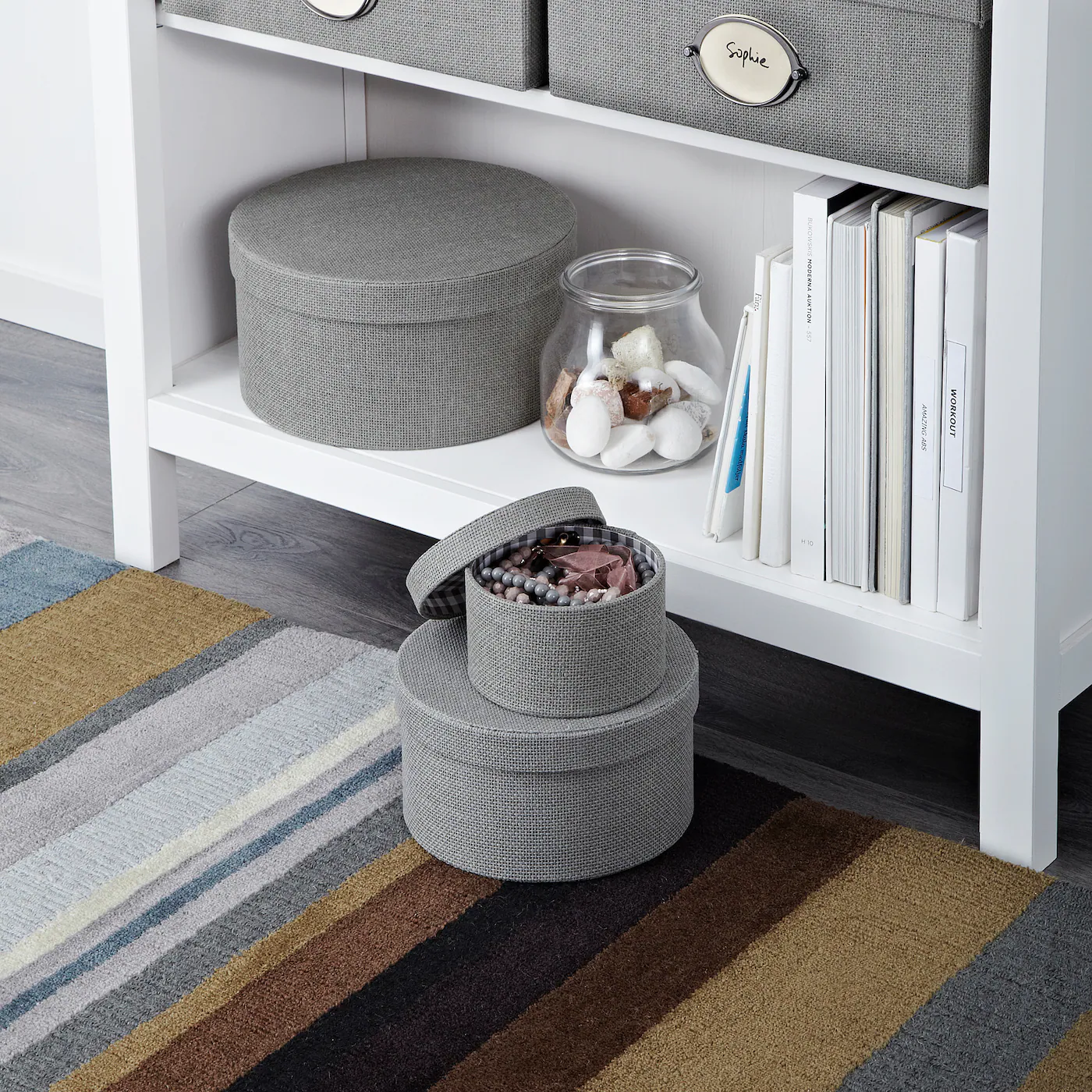 

Набор коробок, 3 шт. IKEA КВАРНВИК [803.890.06], Кварнвик