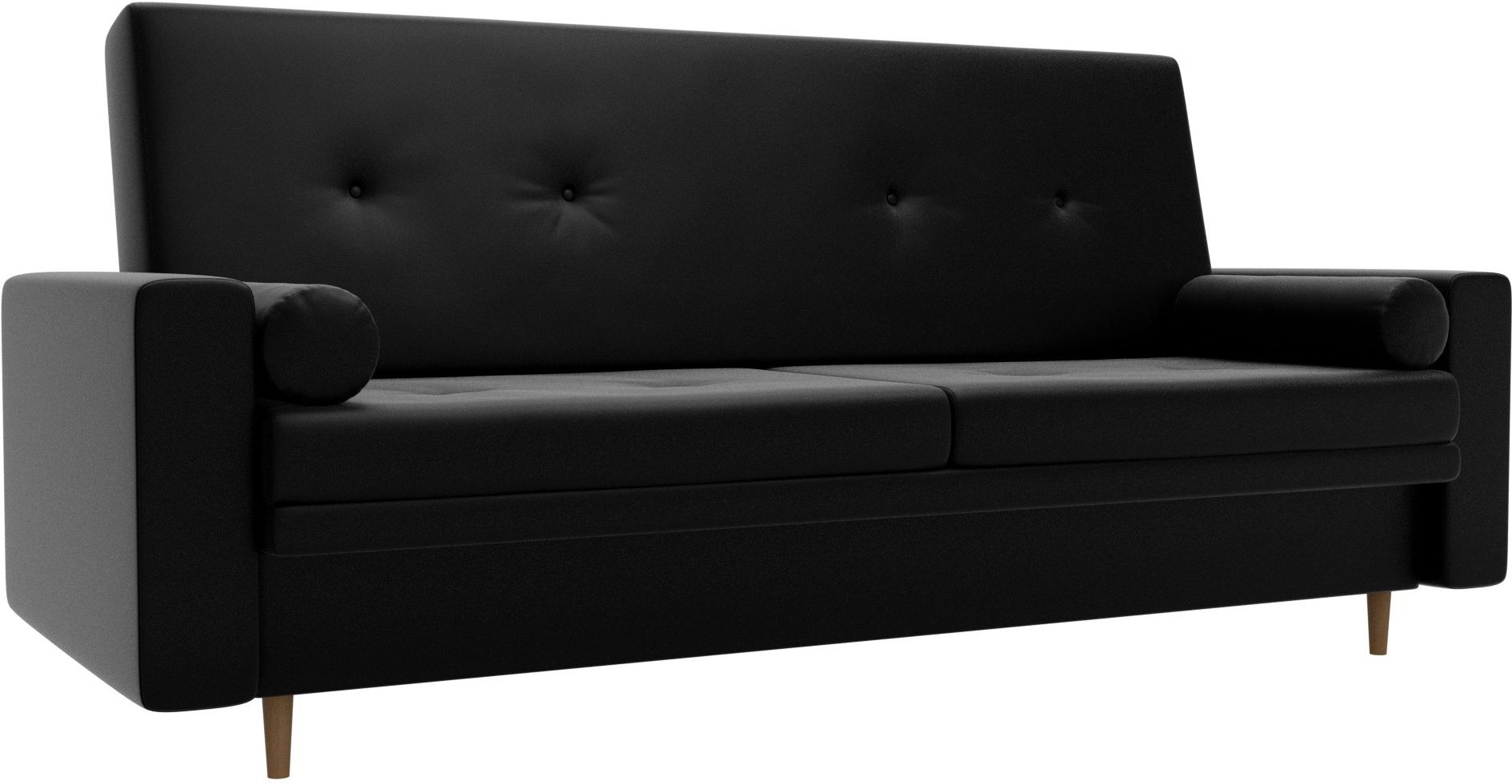 

Диван Mebelico Белфаст 100601 экокожа черный, Диван Mebelico Белфаст книжка экокожа 100601 черный