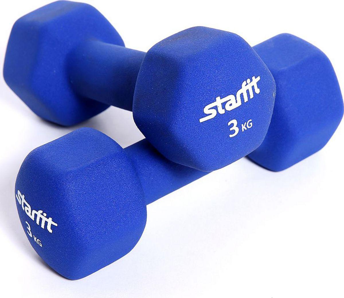 

Гантель Starfit неопреновая DB-201 3 кг пара синий