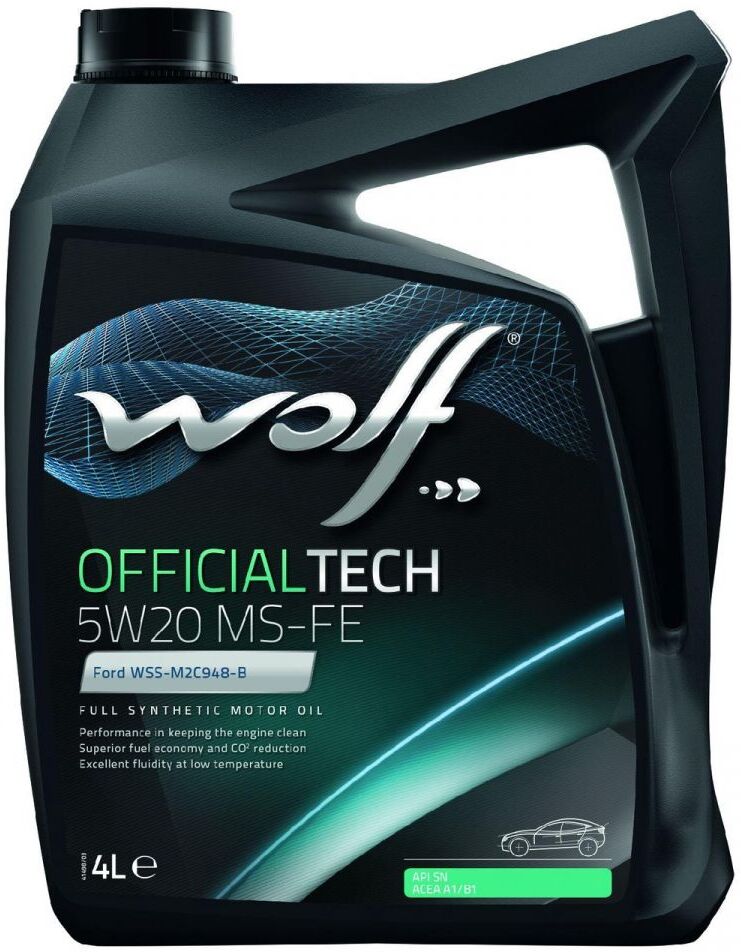 

Моторное масло Wolf OfficialTech 5W20 MS-FE 4л, Моторное масло Wolf OfficialTech 5W20 MS-FE 4л 65612/4