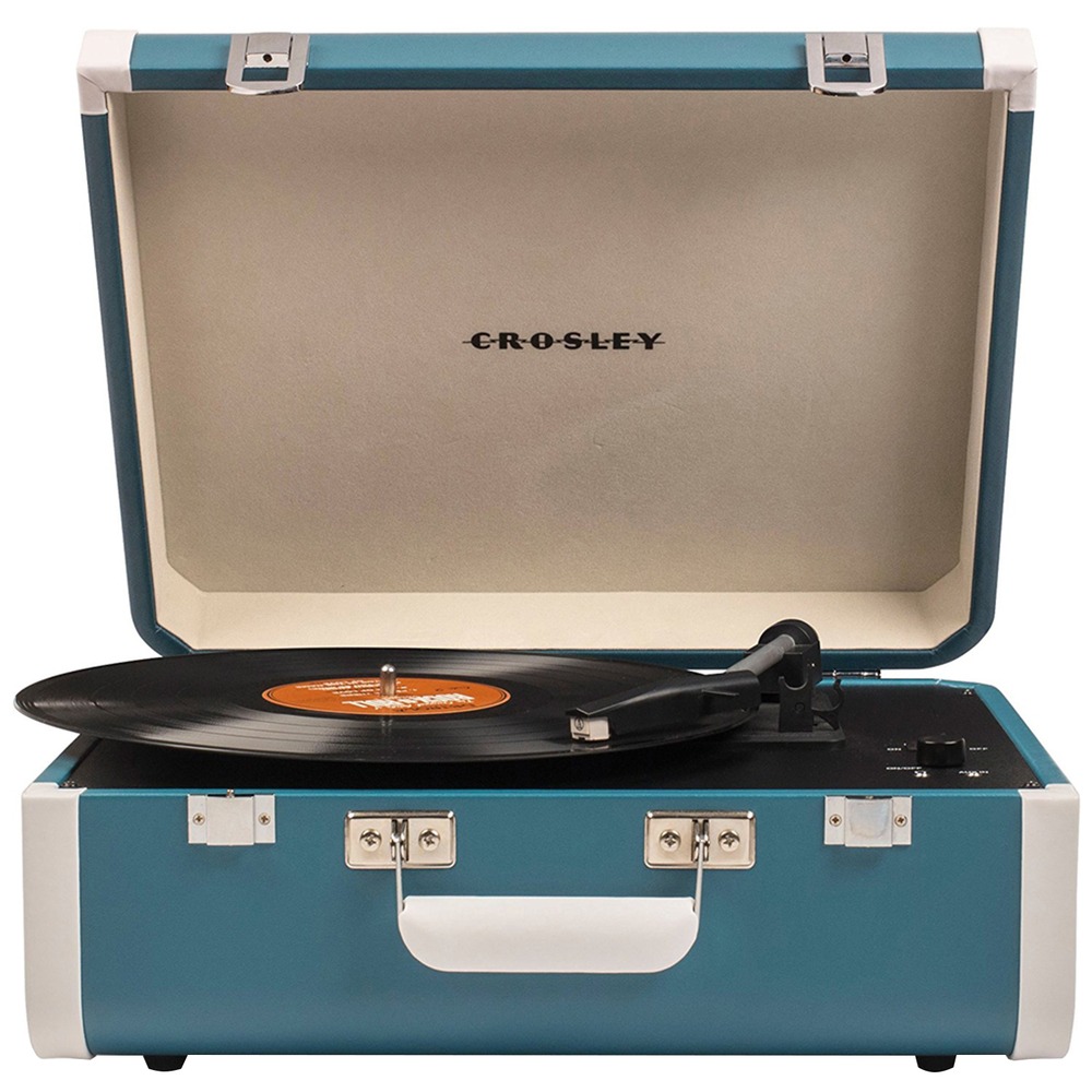 

Виниловый проигрыватель Crosley PORTFOLIO PORTABLE c Bluetooth Turquoise/White [CR6252A-TU], PORTFOLIO PORTABLE c Bluetooth