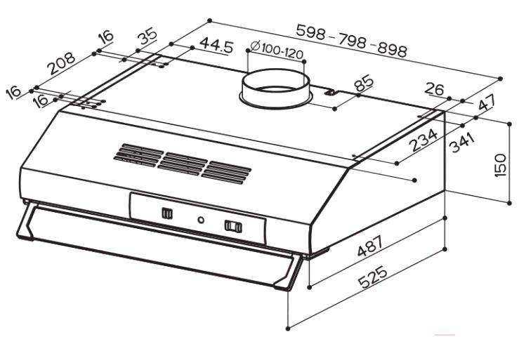 

Вытяжка Faber 741 W F60 F.M. (VIS), 741 W F60 F.M. (VIS)