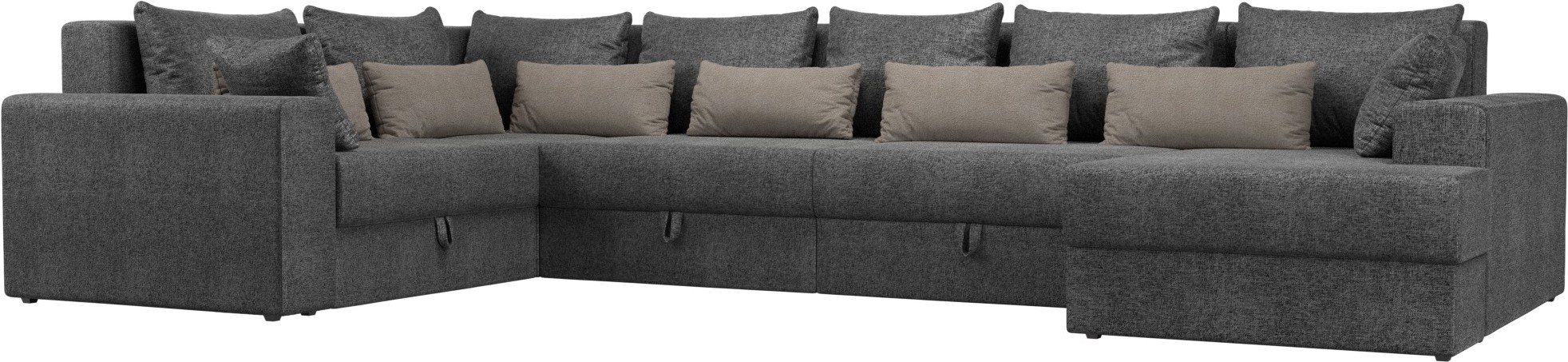 

Диван Mebelico Мэдисон-П 93 рогожка серая, подушки серый/бежевый [59255], П-образный диван Mebelico Мэдисон-П 93 левый рогожка 59255 серый+серый+бежевый