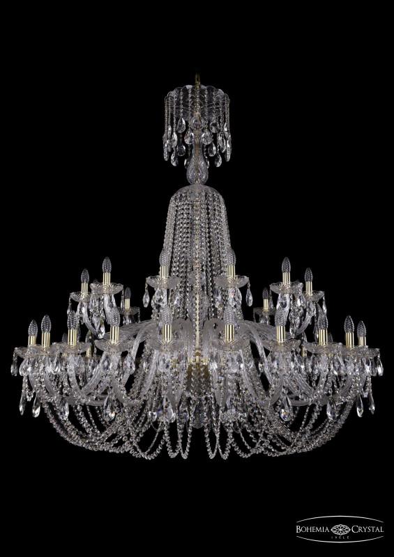 

Подвесная люстра Bohemia Ivele Crystal 1402/24+12/530/XL-154/G