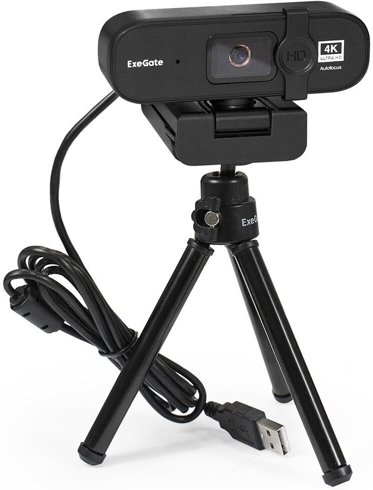 

Web-камера ExeGate ExeGateStream HD 4000 4K [EX287383RUS], Веб-камера ExeGate Stream HD 4000 4K UHD T-Tripod