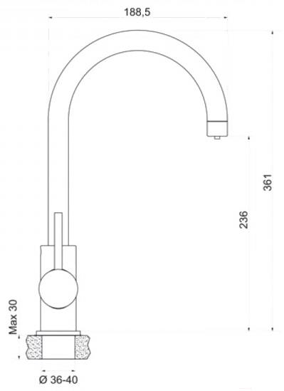 

Смеситель Granula GR-3509L брют, GR-3509L