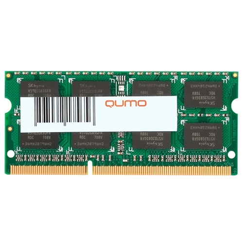 

Оперативная память QUMO 4GB DDR3 SO-DIMM PC3-12800 (QUM3S-4G1600K11), 4GB DDR3 SO-DIMM PC3-12800