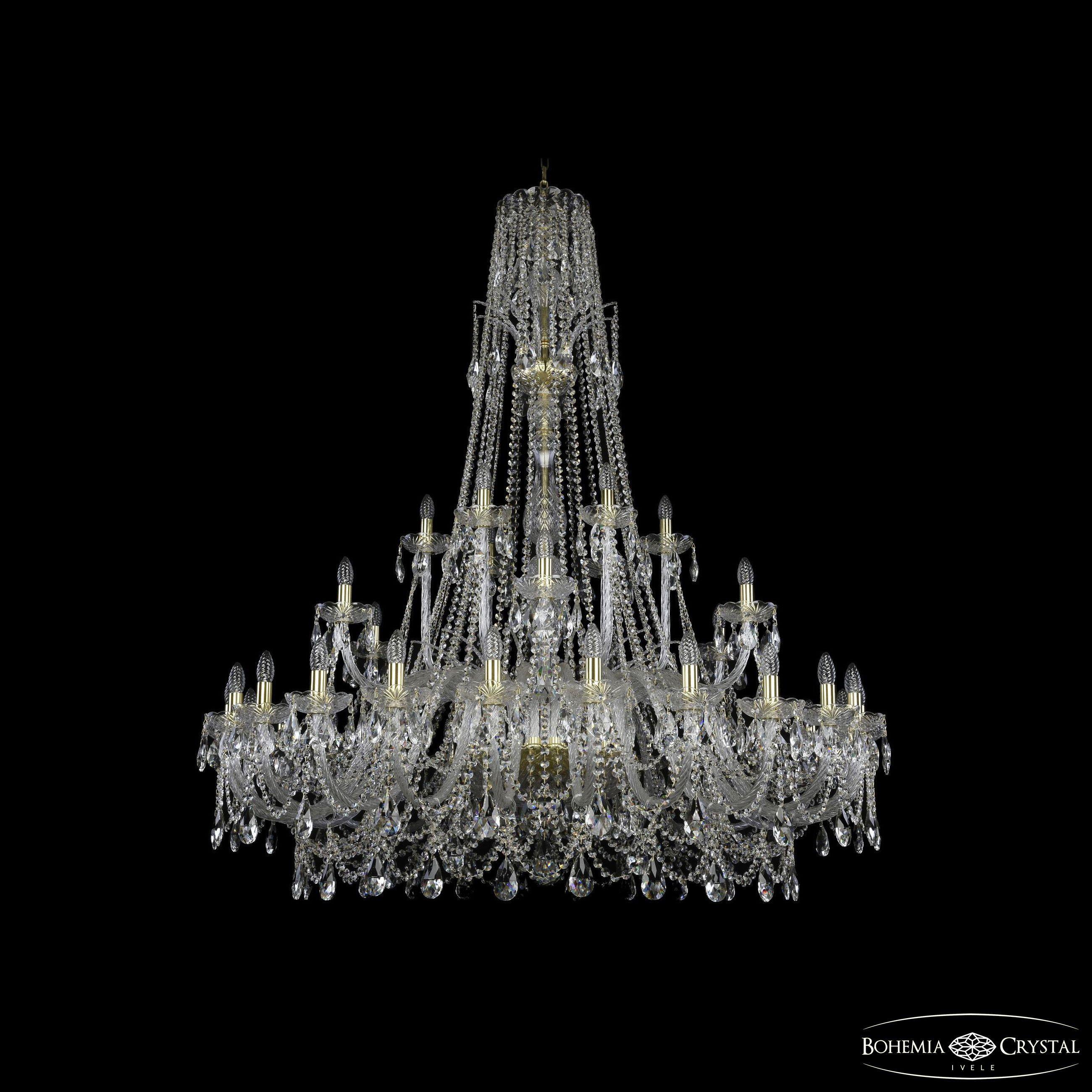 

Подвесная люстра Bohemia Ivele Crystal 1411/24+6+6/530/XL-165 G