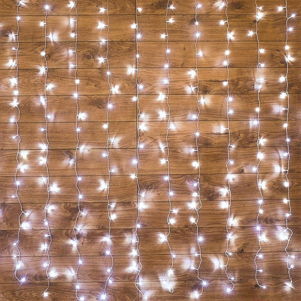 

Новогодняя гирлянда Neon-night Светодиодный дождь 2х3 м белый [235-065], Светодиодный занавес Neon-night Дождь 2х3 м 235-065 белый