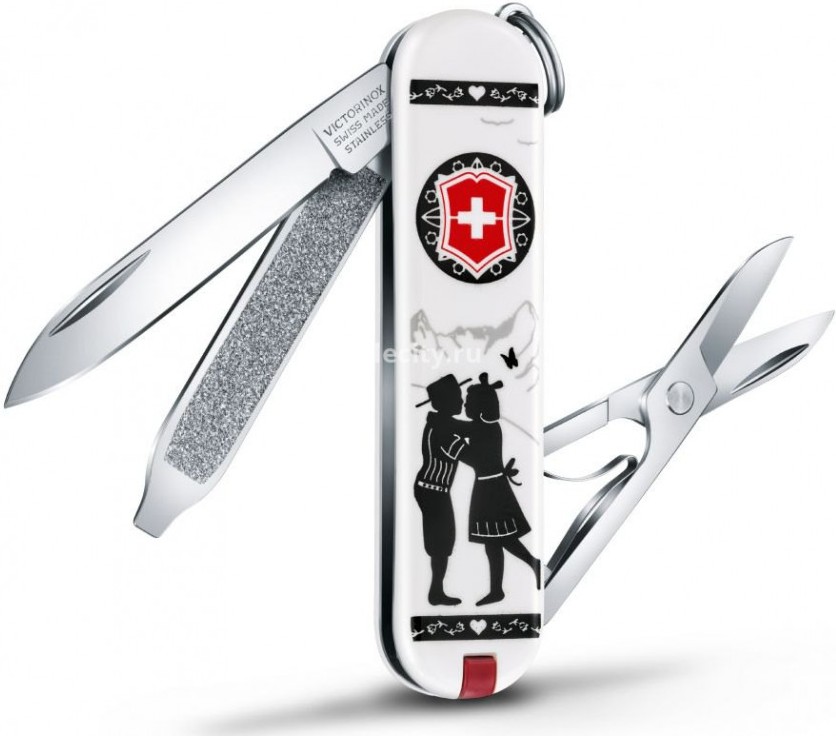 

Нож перочинный Victorinox Classic Alps Love белый (0.6223.L1801)
