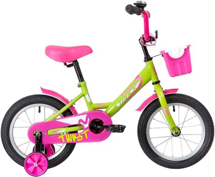 

Велосипед детский Novatrack Twist 14'' зеленый [141TWIST.GNP20], Twist детский
