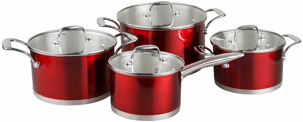 

Кастрюля Pomi d'Oro Prezioso PSS-640028 набор 18, 20см, 24см,соусник 16см с крышками
